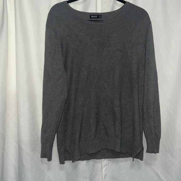 3/$20!moffi xl grey  sweater - Picture 1 of 5